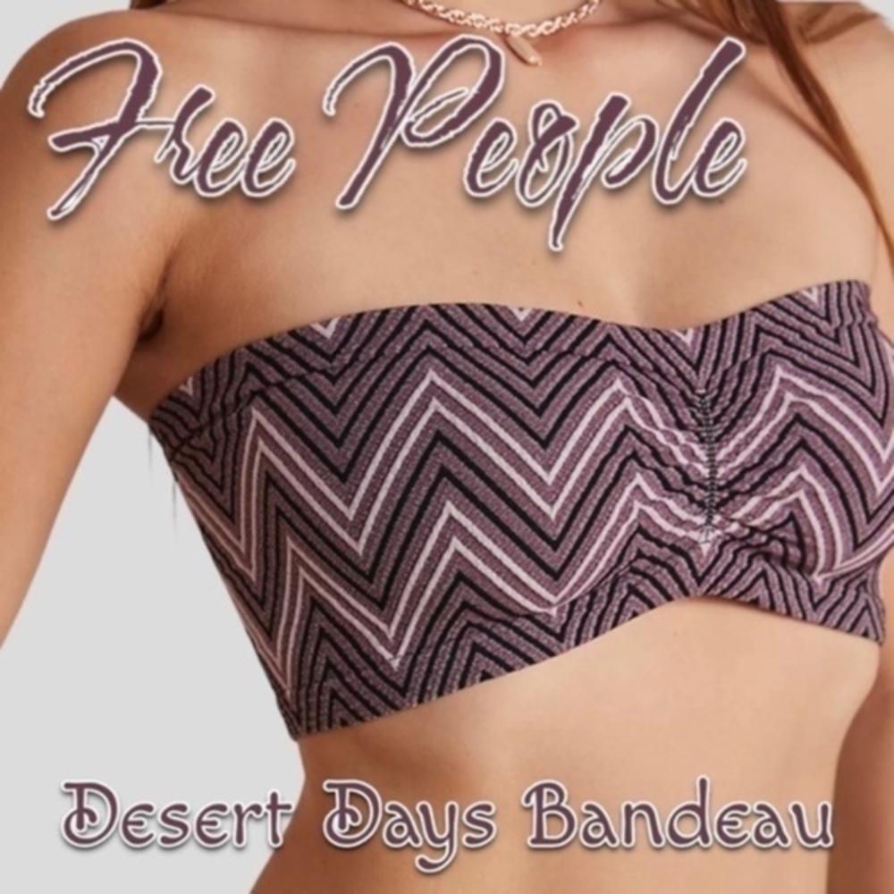 FREE PEOPLE Desert Days Seamless Pull-On Sweetheart Neck Bandeau-M/L NWT